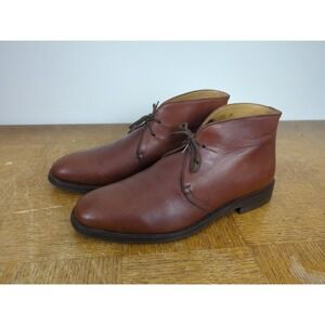 Russell & Bromley Men's Leather 2 Eye Chukka Boots Brown UK 8 / US 9 - Good Used